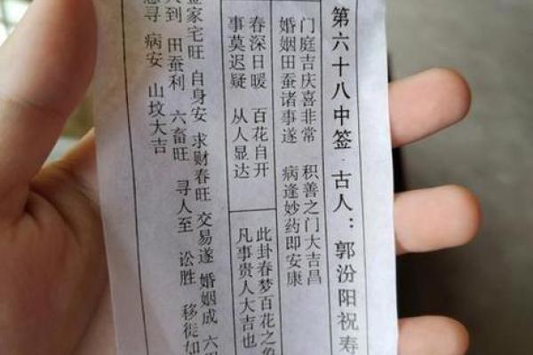 观音灵签第6签白话文详解