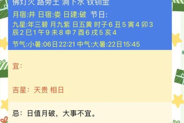 7月10号诸事宜忌老黄历！