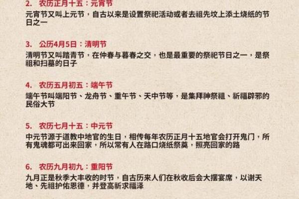 传统节日：这些节日习俗知道吗