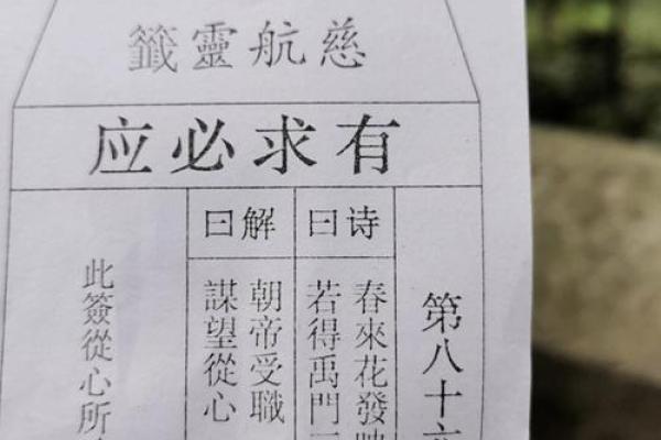 观音灵签51签疾病