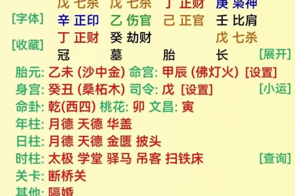 生辰八字属性