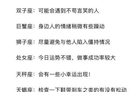十二星座运势1月