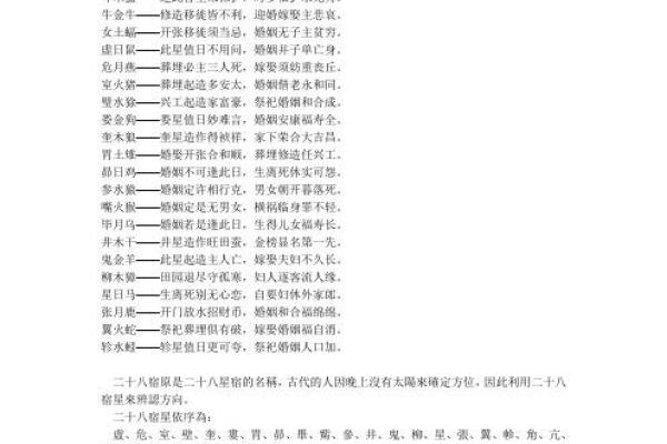黄历星宿凶是什么意思  最准二十八星宿吉凶表