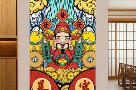 看看家中的财神挂画放在哪个位置好