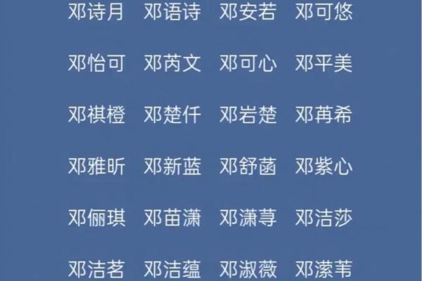 邓姓男孩名字大全-邓姓男孩起名字大全-邓姓名字大全姓名