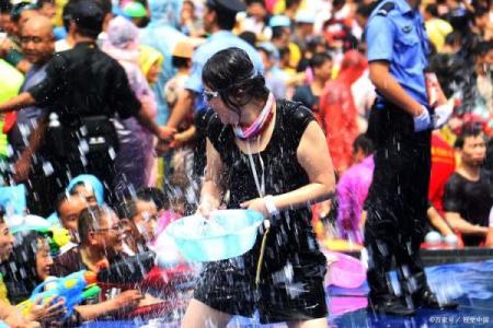 节日节气民俗节日，傣族泼水节