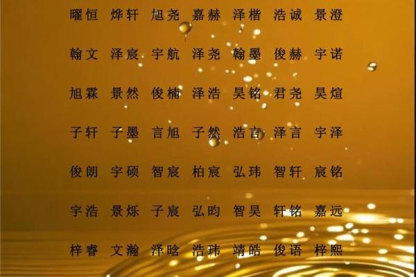 八字水旺怎么起名