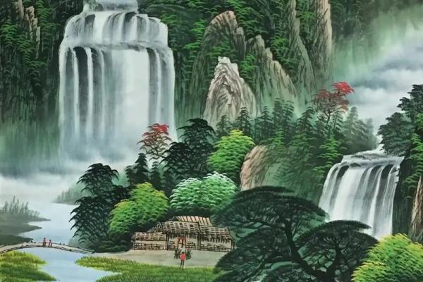 风水国画山水_家里挂聚宝盆山水画真的能改变风水嘛