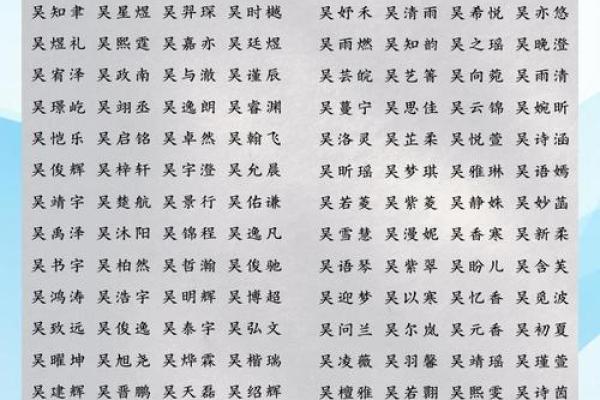吴姓女孩名字大全-吴姓女孩起名字大全-吴姓名字大全姓名