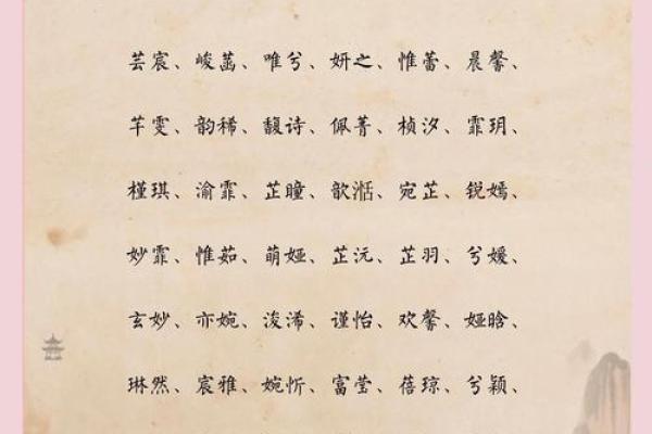 女孩八字起名