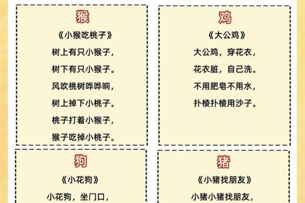 十二生肖配对歌看看你和TA的缘分有多好