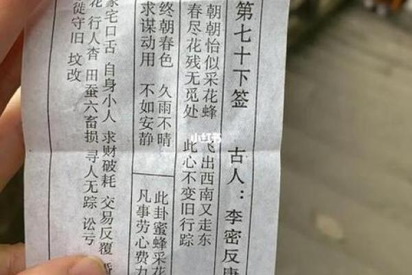 解签观音灵签50签健康