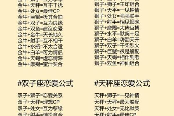 十二星座的爱情 十二星座的爱情配对