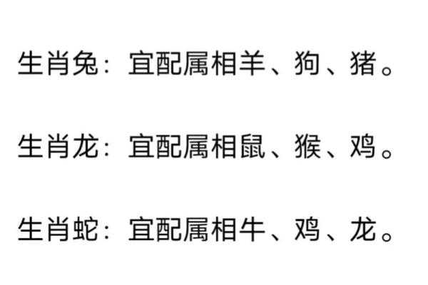 十二生肖配对吉凶表