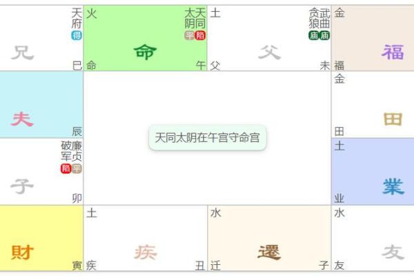 紫薇斗数财帛宫天同平