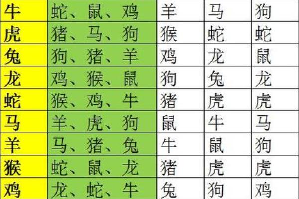 最准的12生肖配对表