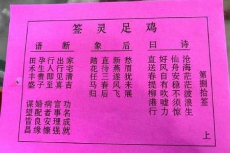 王母娘娘灵签解签抽筌