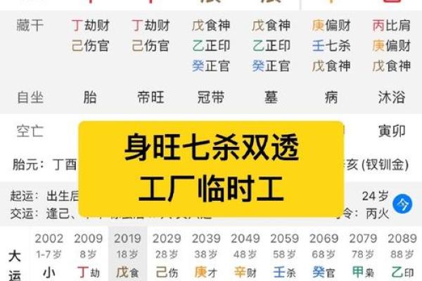 八字在午