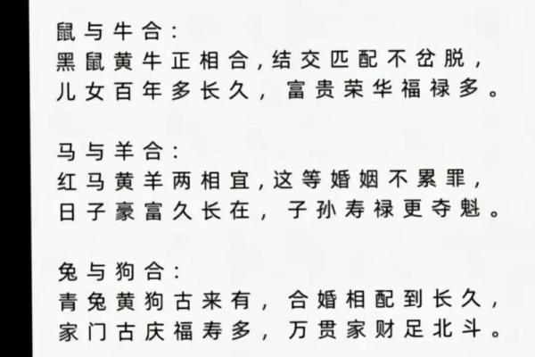 生肖婚姻更佳配对表大全