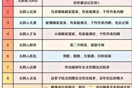 紫薇斗数各宫位