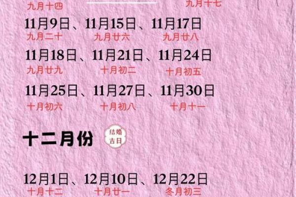 本月结婚安床吉日查询 本月的结婚吉日？