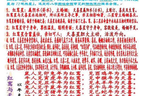 紫薇命盘看红鸾天喜,命宫红鸾天喜