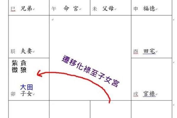 紫薇斗数对宫化入