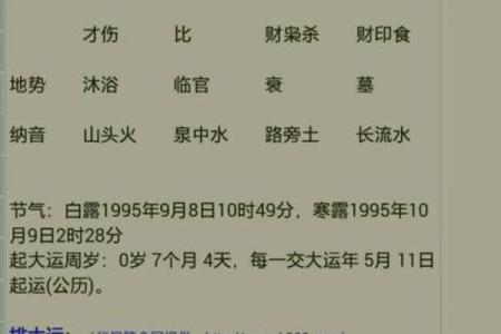 算命生辰八字农历