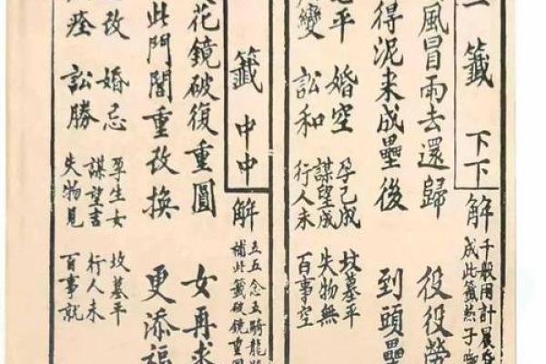 观音灵签31签易安居
