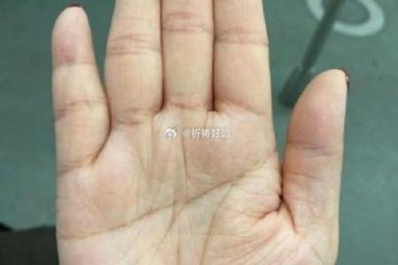 风水观点女子右手假断掌手相解析