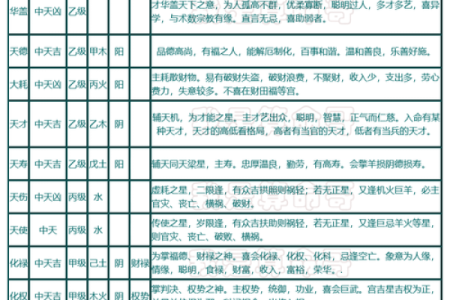 紫薇斗数专业名词