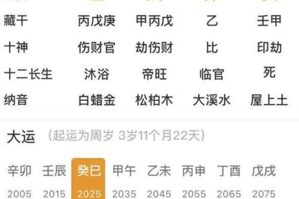 交运八字