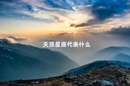 天顶星座就是中天星座吗