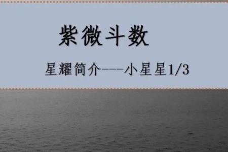紫微斗数小星星性汇总（三）