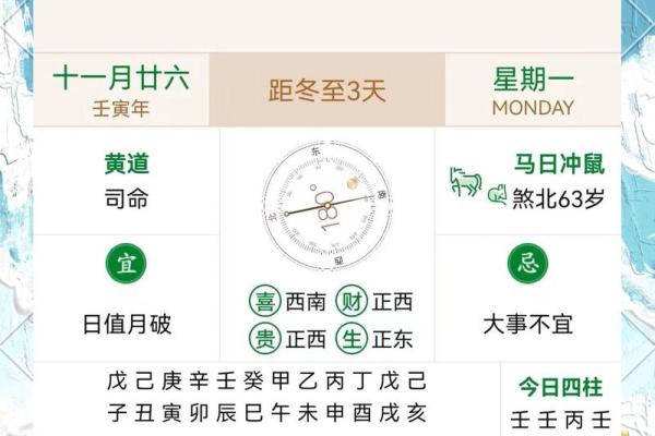 每日黄历运势