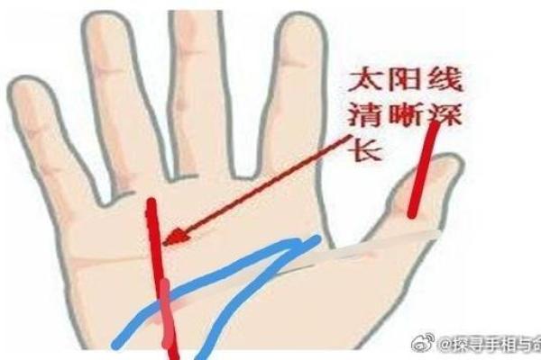 手相太阳线揭秘算命图解大全