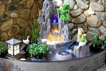 瀑布旁的房子风水