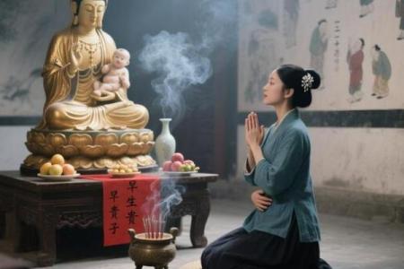 女人佛前求子，她却不知道，自己才是那观音送来的孩子
