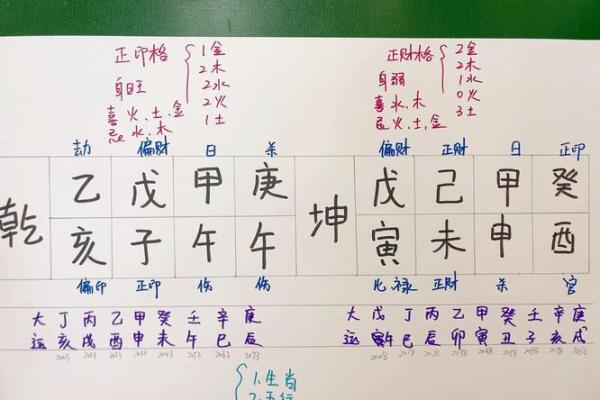 八字两透