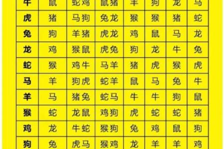 十二生肖配对表 夫妻属相相生相克表