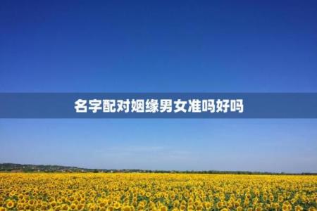 利用名字算姻缘配对 用名字算姻缘准不准？